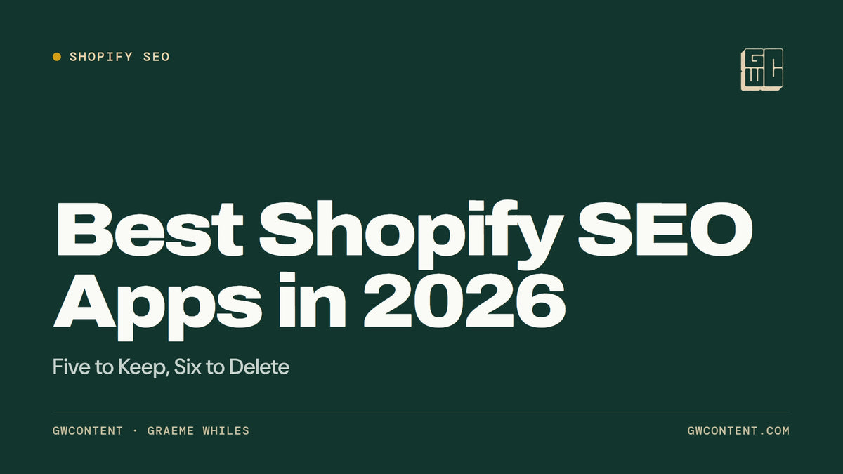 Best Shopify SEO Apps in 2026: Five to Keep, Six to Delete