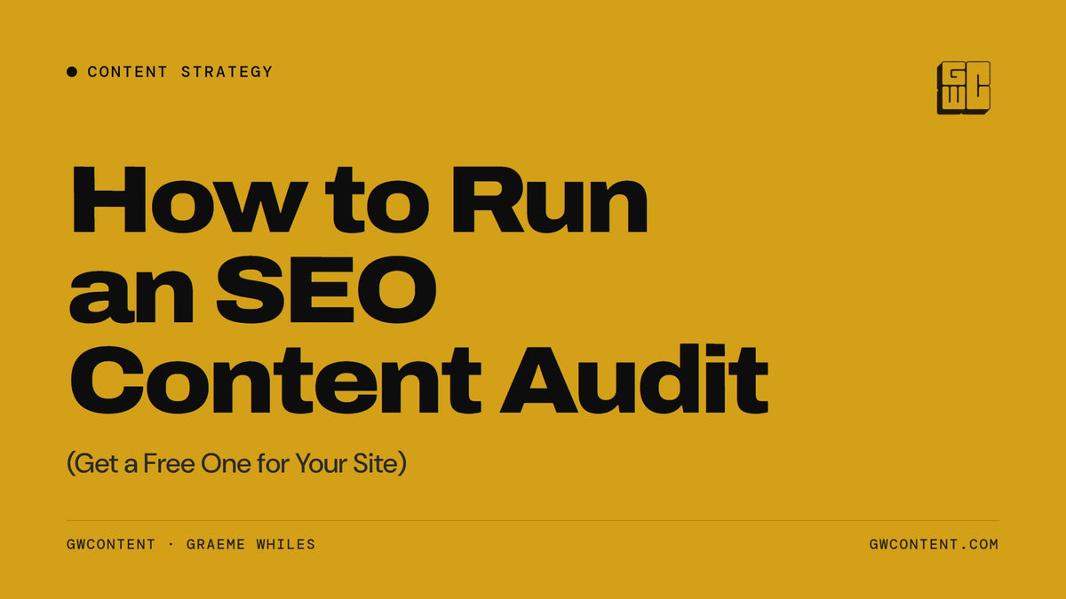 How to Run an SEO Content Audit (Get a Free One for Your Site)