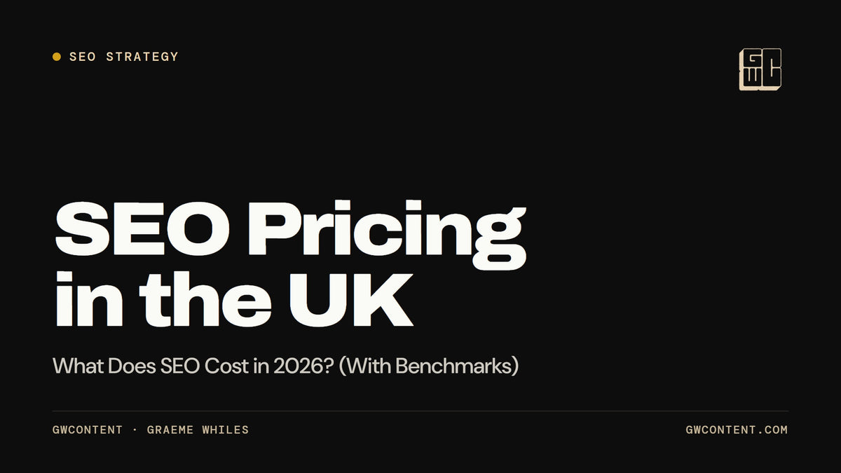 SEO Pricing in the UK: What Does SEO Cost in 2026? (With Benchmarks)