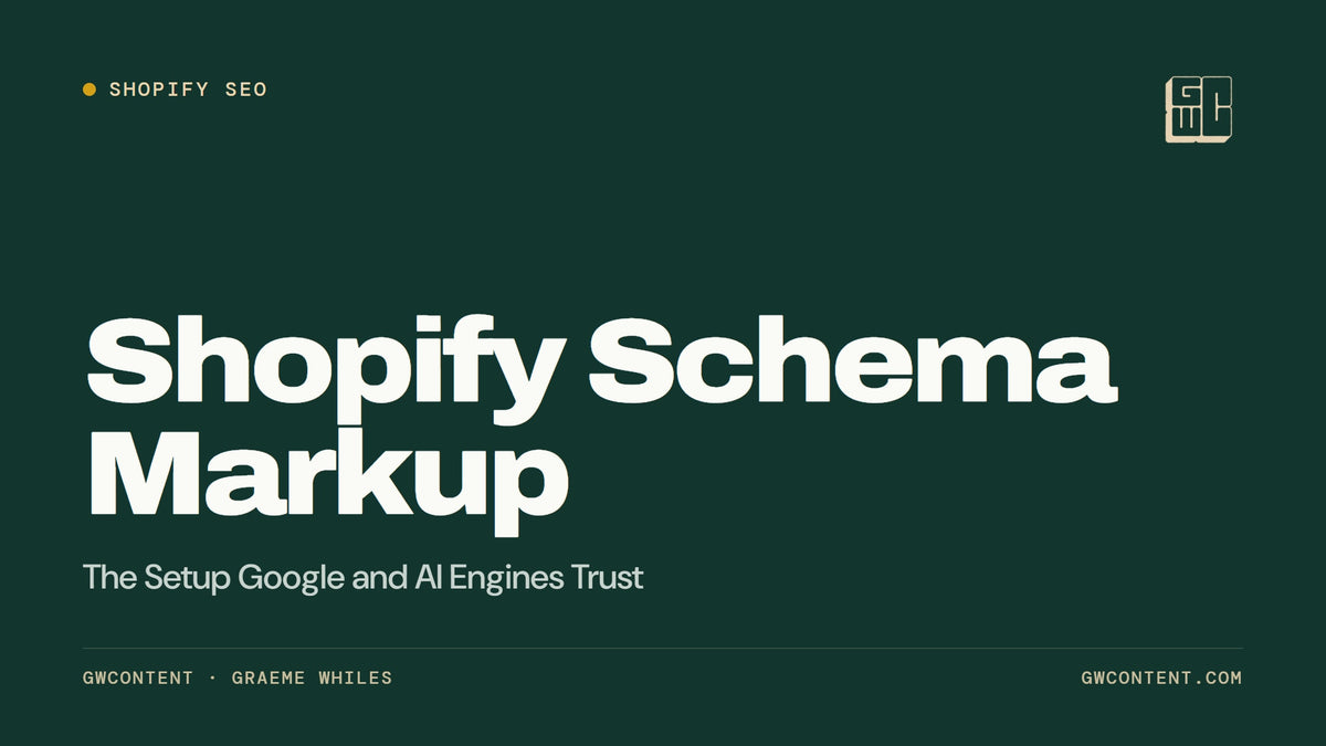 Shopify Schema Markup: The Setup Google and AI Engines Trust