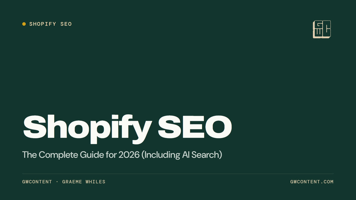 Shopify SEO: The Complete Guide for 2026 (Including AI Search)