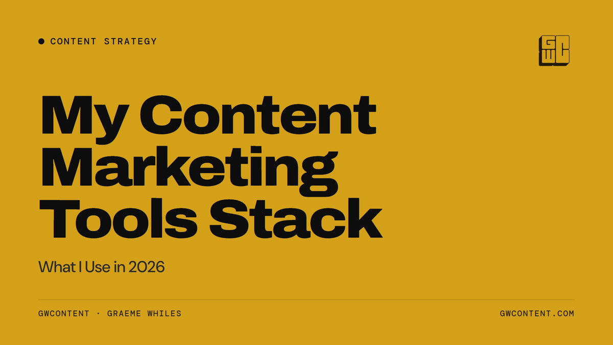 My Content Marketing Tools Stack: What I Use in 2026