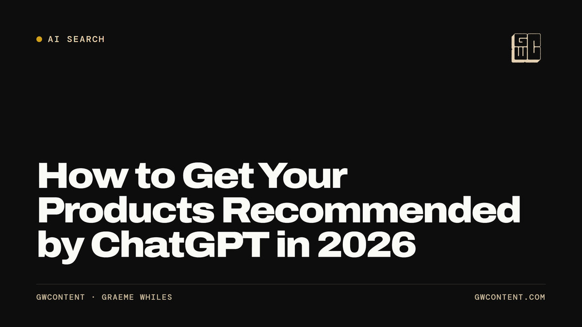 How to Get Your Products Recommended by ChatGPT in 2026