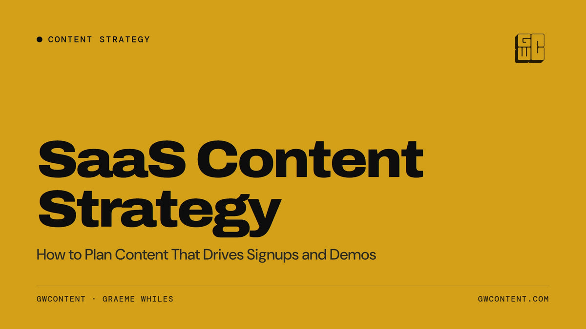 SaaS Content Strategy: How to Plan Content That Drives Signups and Demos