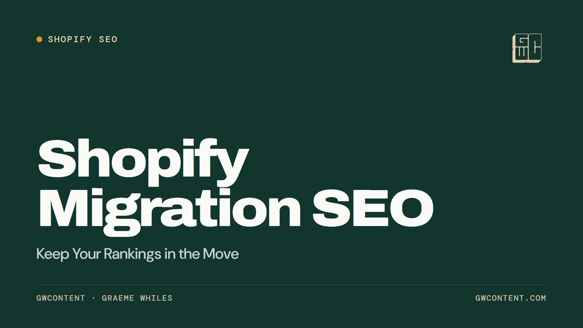 Shopify Migration SEO: Keep Your Rankings in the Move